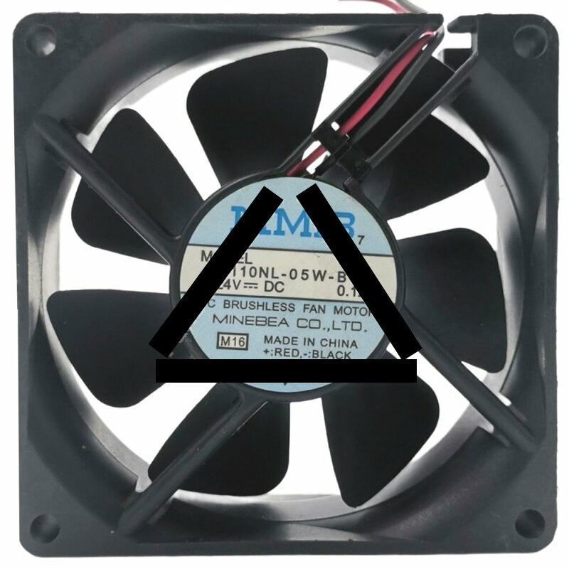 NMB 3110NL-05W-B40 DC 24V 0.12A 2 Wires Brushless Axial Cooling Fan