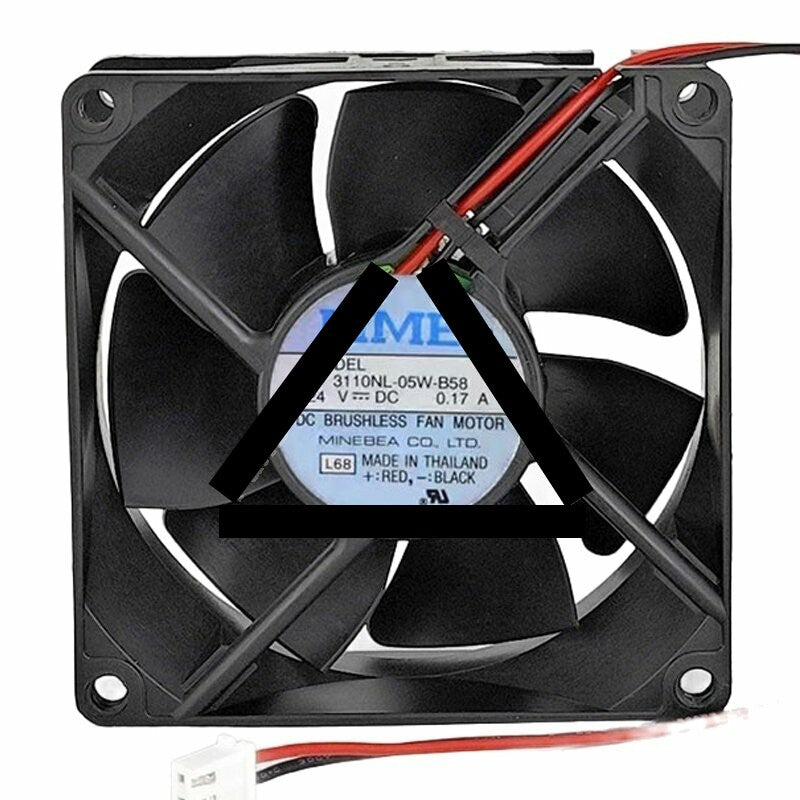 NMB 3110NL-05W-B58 DC 24V 0.17A 8025 Axial Cooling Fan
