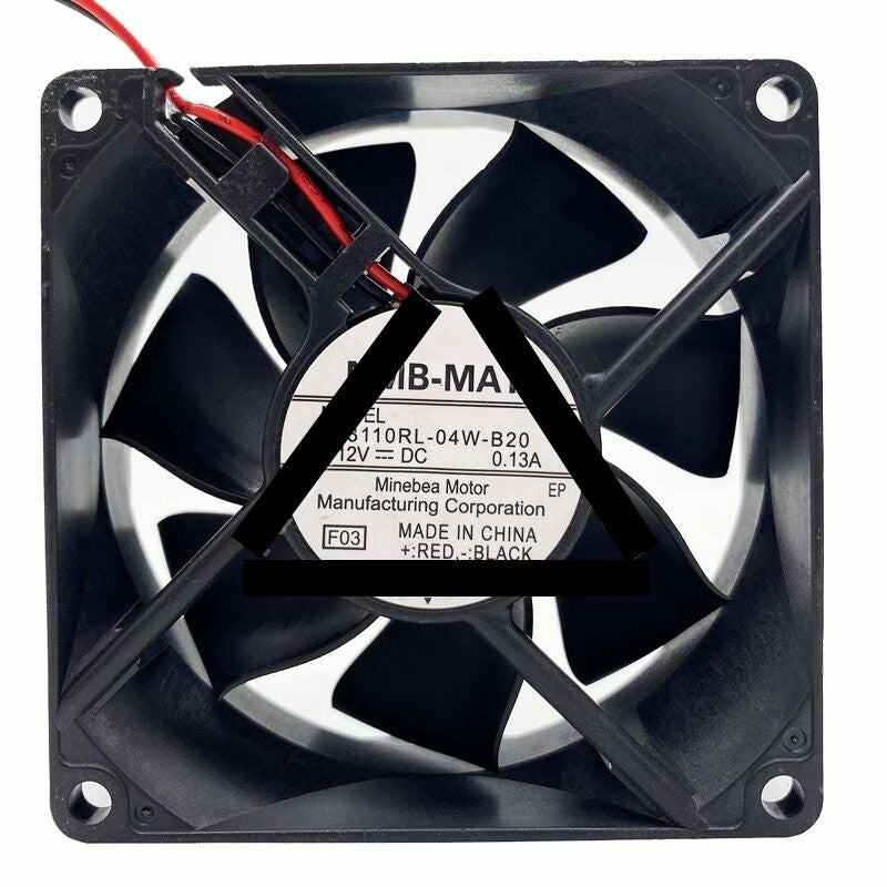 NMB 3110RL-04W-B20 DC 12V 0.13A 2 Wires Axial Cooling Fan