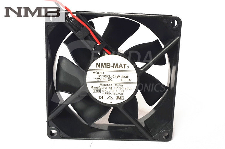 NMB 3110RL-04W-B50 8025 8cm 80mm DC 12V 0.33A server inverter axial cooling fan blowers