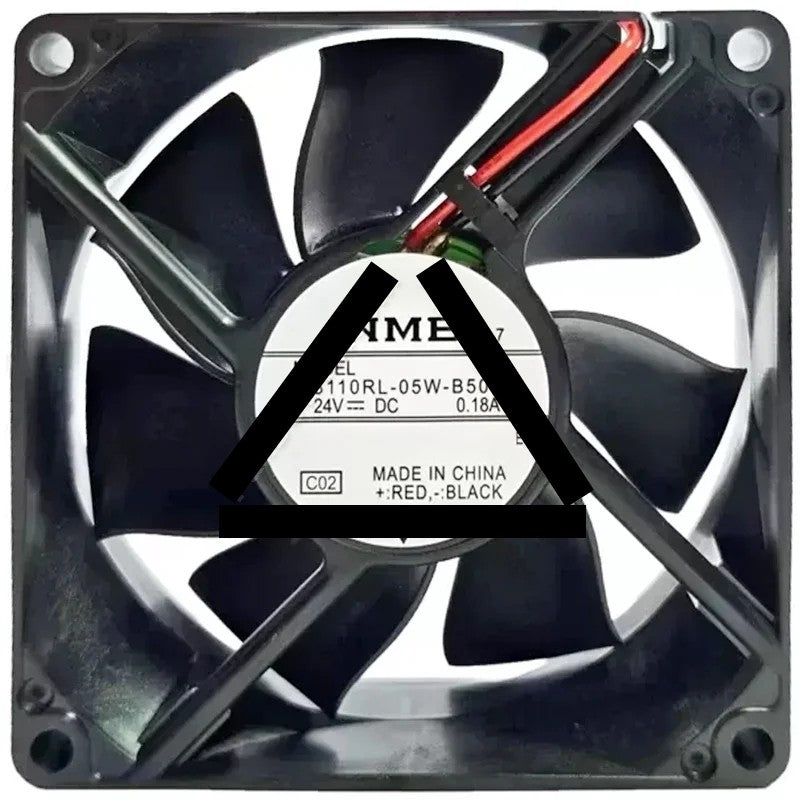NMB 3110RL-05W-B50 DC 24V 0.18A 2 Wires Axial Cooling Fan