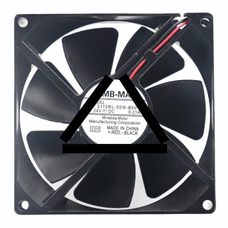 NMB 3110RL-05W-B60 DC 24V 0.21A 2 Wires Axial Cooling Fan