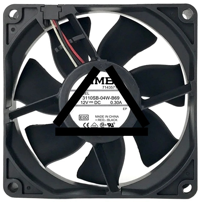 NMB 3110SB-04W-B69 DC 12V 0.30A 3 Wires Axial Cooling Fan