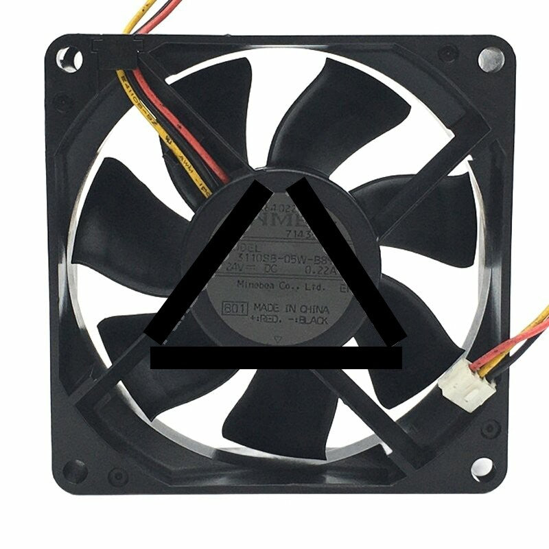 NMB 3110SB-05W-B89 DC 24V 0.22A 8025 Axial Cooling Fan