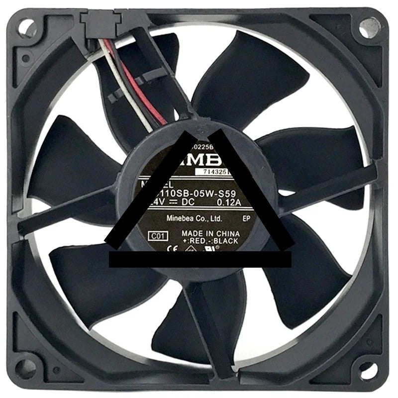 NMB 3110SB-05W-S59 DC 24V 0.12A 3 Wires Axial Cooling Fan