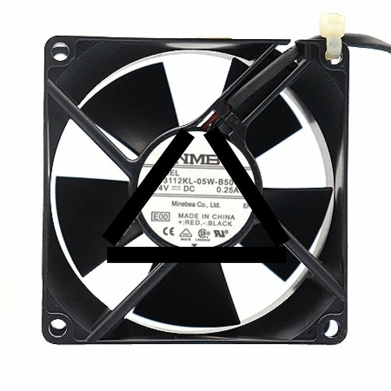 NMB 3112KL-05W-B50 DC 24V 0.25A 2 Wires Axial Cooling Fan