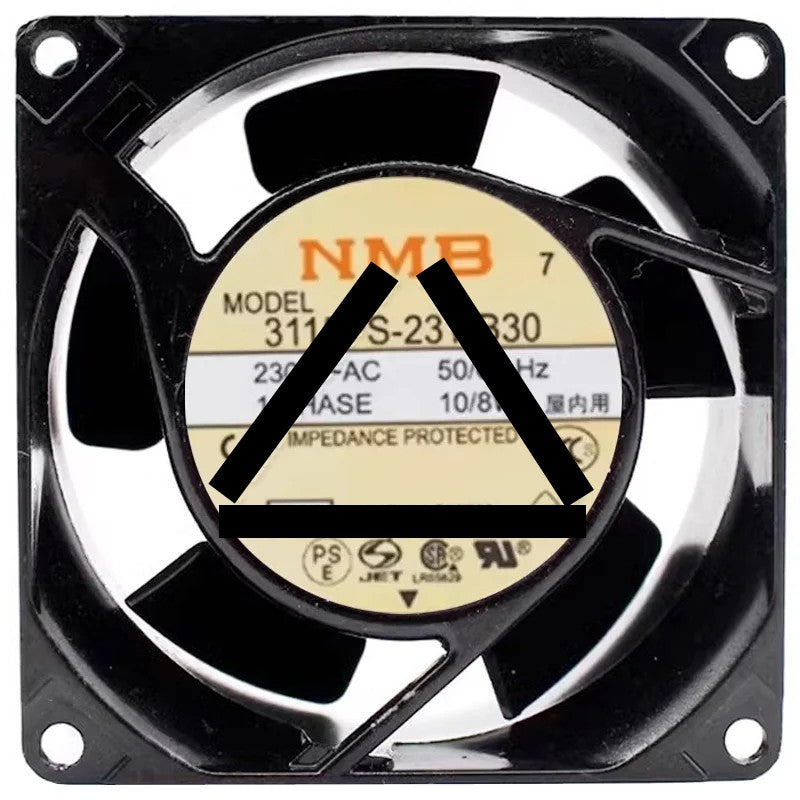 NMB 3115PS-23T-B30 230V 10/8W 1 PHASE Impedance Protected Cooling Fan