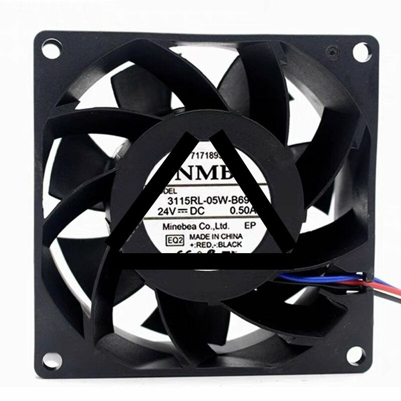NMB 3115RL-05W-B69 DC 24V 0.50A 8038 Axial Cooling Fan