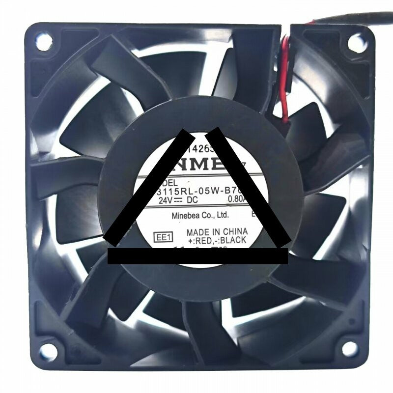 NMB 3115RL-05W-B70 DC 24V 0.80A 8038 Axial Cooling Fan