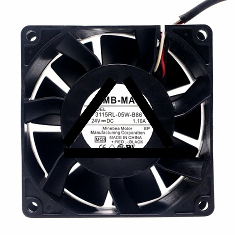 NMB 3115RL-05W-B86 DC 24V 1.10A 2 Wires / 3 Wires / 4 Wires Axial Cooling Fan