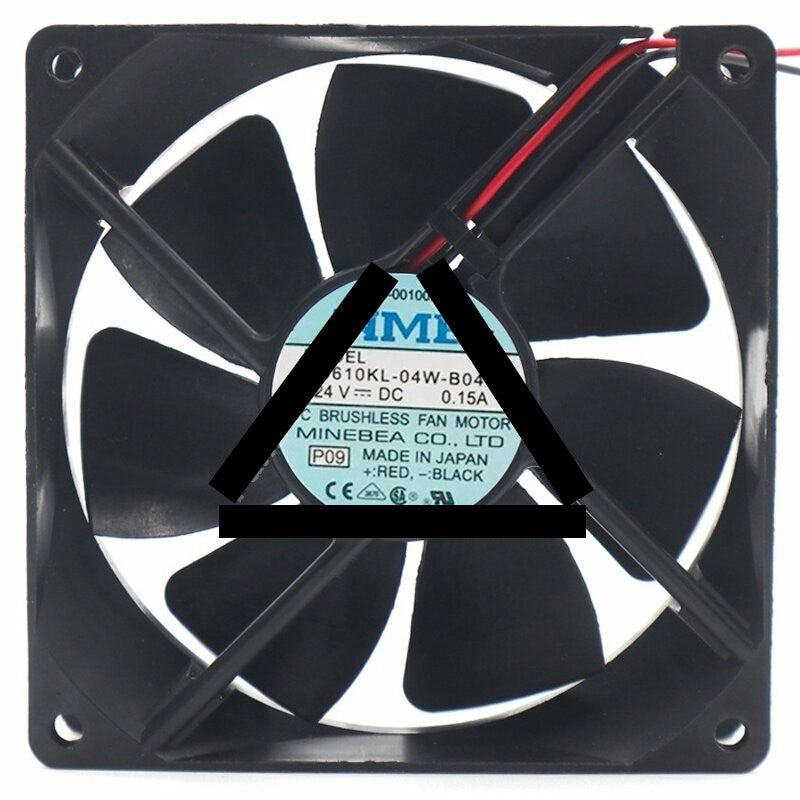 NMB 3610KL-04W-B04 24V 0.15A 2 Wires DC Brushless Axial Cooling Fan