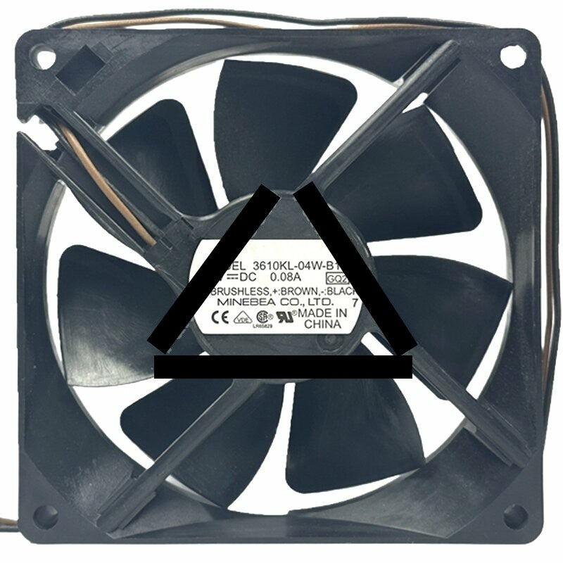 NMB 3610KL-04W-B10 DC 12V 0.08A 3 Wires Brushless Axial Cooling Fan