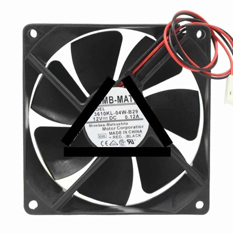 NMB 3610KL-04W-B29 DC 12V 0.12A 2 Wires / 3 Wires Axial Cooling Fan