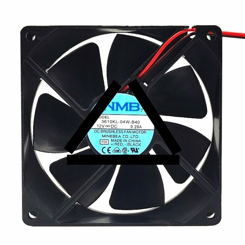 NMB 3610KL-04W-B40 DC 12V 0.28A 2 Wires / 3 Wires Axial Cooling Fan