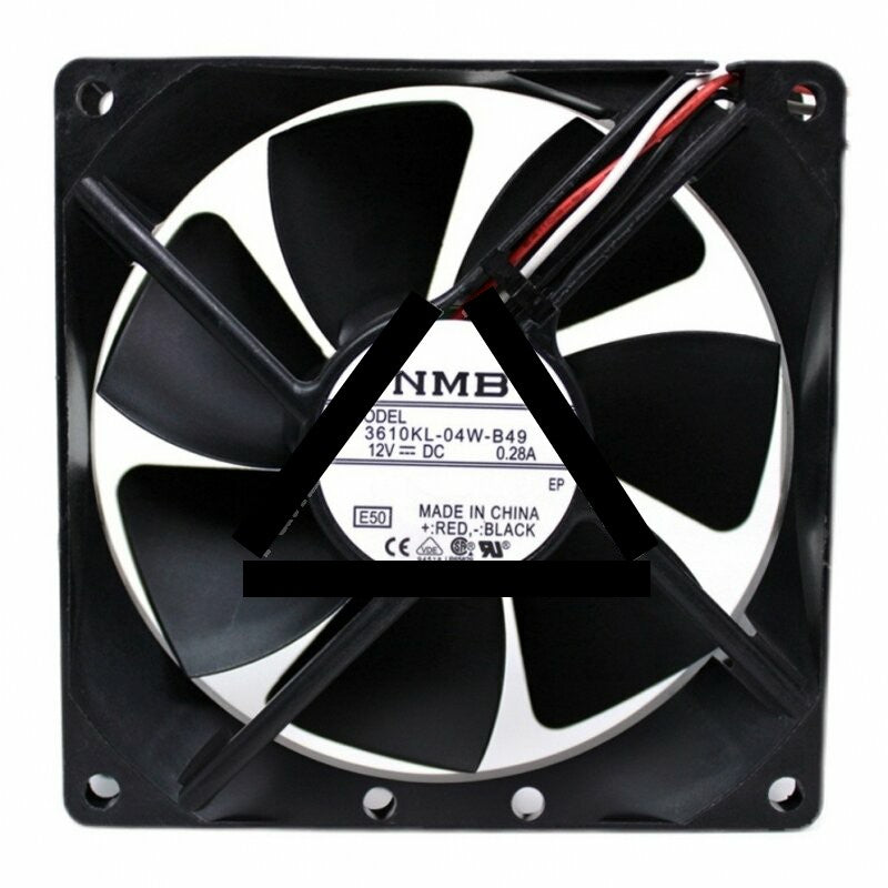 NMB 3610KL-04W-B49 DC 12V 0.28A 2 Wires / 3 Wires Axial Cooling Fan