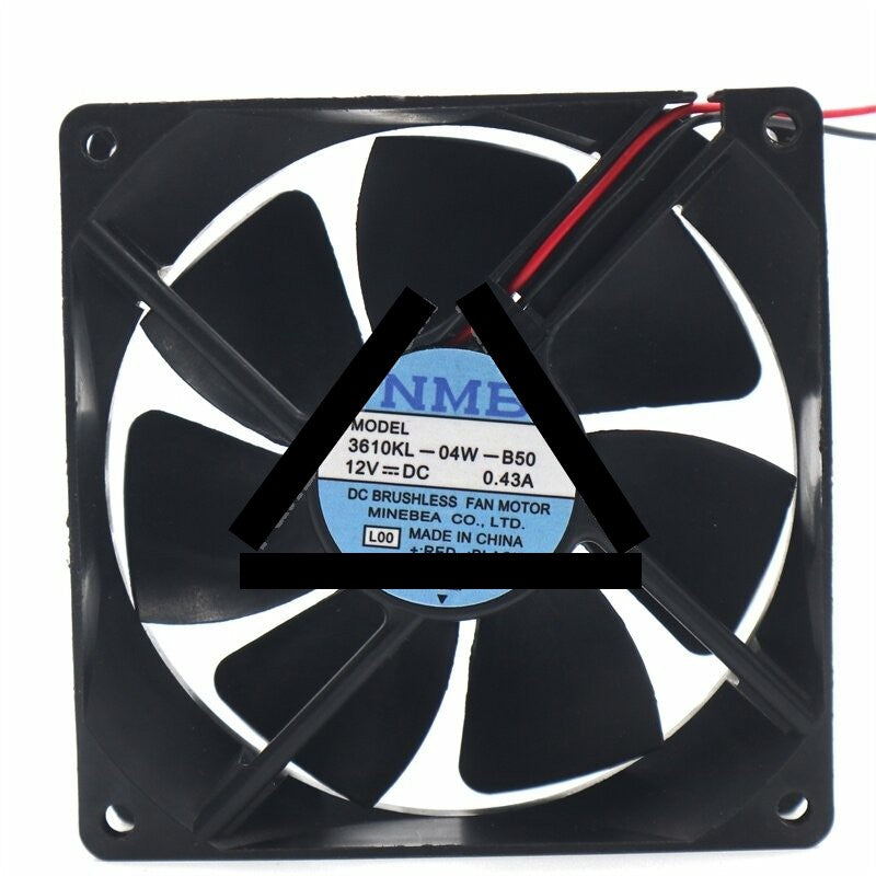 NMB 3610KL-04W-B50 DC 12V 0.43A 2 Wires Axial Cooling Fan