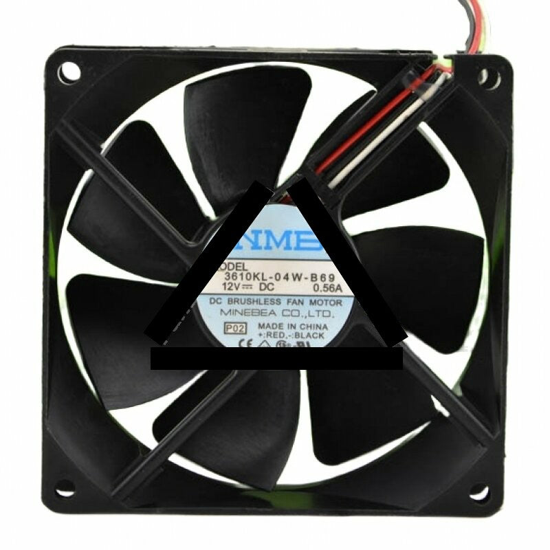 NMB 3610KL-04W-B69 DC 12V 0.56A 2 Wires / 3 Wires Axial Cooling Fan