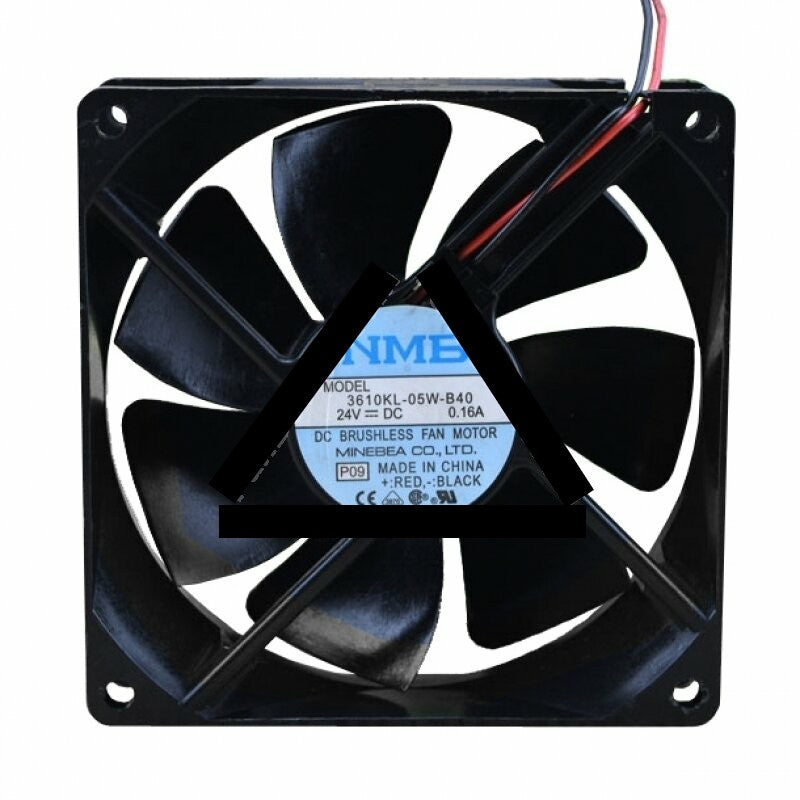 NMB 3610KL-05W-B40 DC 24V 0.16A 2 Wires Axial Cooling Fan