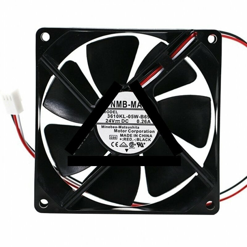 NMB 3610KL-05W-B69 DC 24V 0.26A 3 Wires Axial Cooling Fan