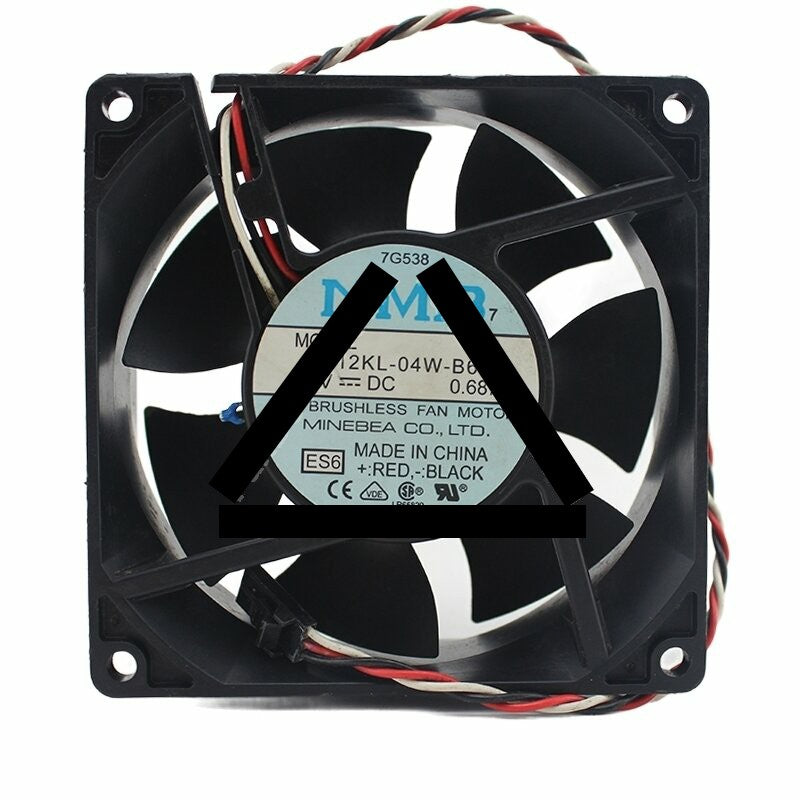 NMB 3612KL-04W-B66 DC 12V 0.68A 2 Wires / 3 Wires Axial Cooling Fan