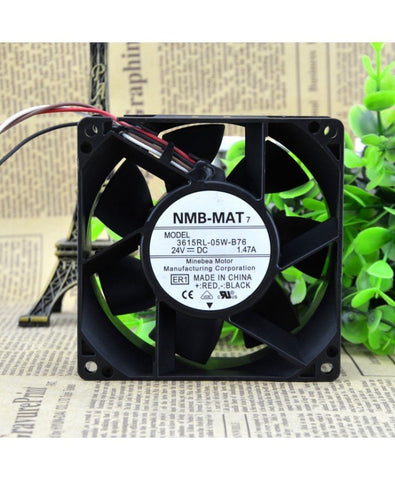 Original NMB 3615RL-05W-B76 9038 24V 1.47A 9CM control speed fan