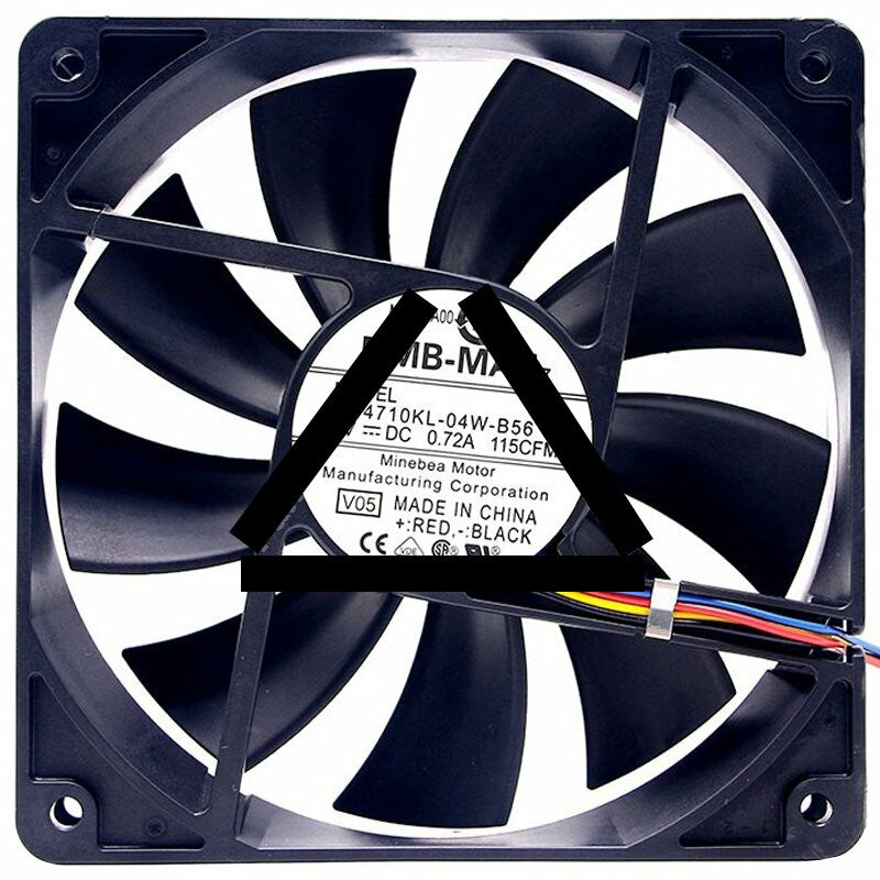 NMB 4710KL-04W-B56 DC 12V 0.72A 2 Wires / 3 Wires / 4 Wires Axial Cooling Fan