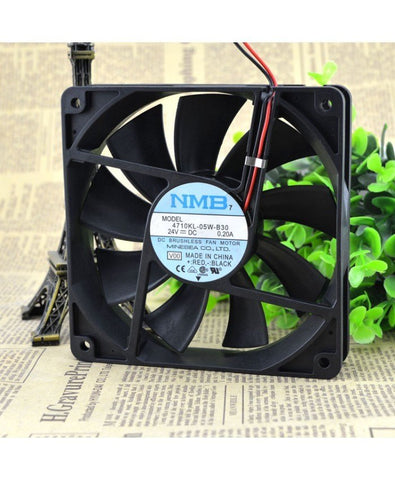 Original NMB 4710KL-05W-B30 24V 0.2A 12CM cooling fan