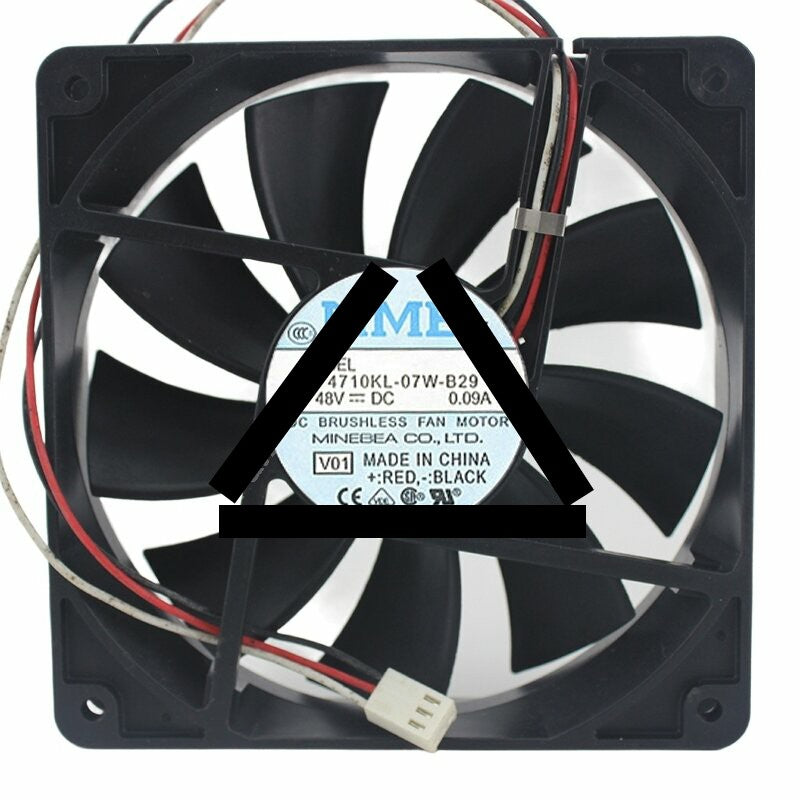 NMB 4710KL-07W-B29 DC 48V 0.09A 12025 Axial Brushless Cooling Fan