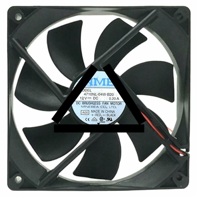 NMB 4710NL-04W-B20 DC 12V 0.20A 2 Wires Brushless Axial Cooling Fan