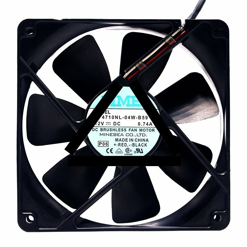 NMB 4710NL-04W-B59 DC 12V 0.74A 12025 Axial Brushless Cooling Fan