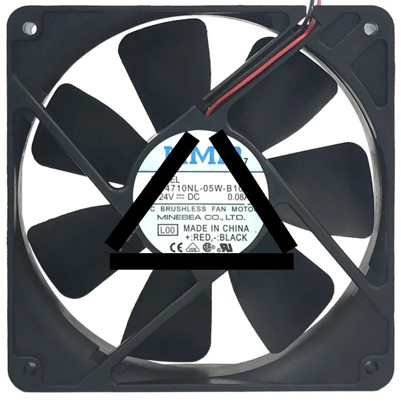 NMB 4710NL-05W-B10 24V 0.08A 2 Wires Axial Cooling Fan