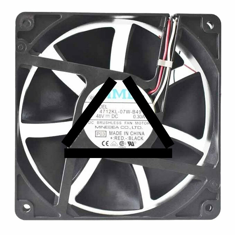 NMB 4712KL-07W-B49 DC 48V 0.30A 12032 Axial Brushless Cooling Fan