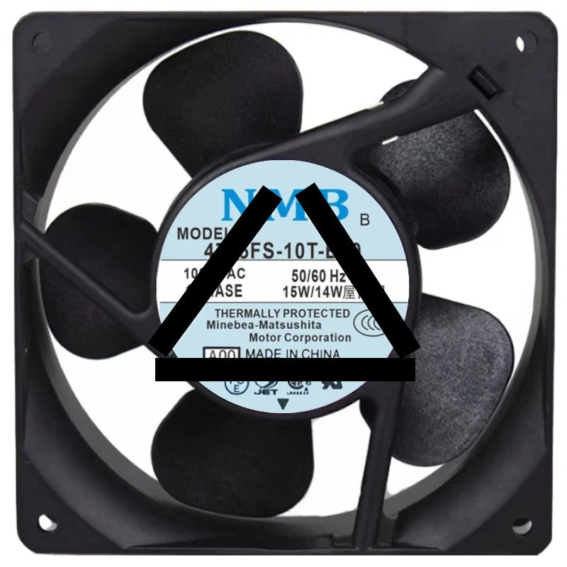 NMB 4715FS-10T-B50 100V 15/14W 2 Wires Axial Cooling Fan