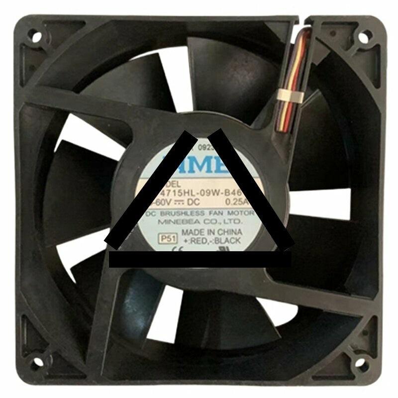NMB 4715HL-09W-B46 DC 30-60V 0.25A 4 Wires Brushless Axial Cooling Fan