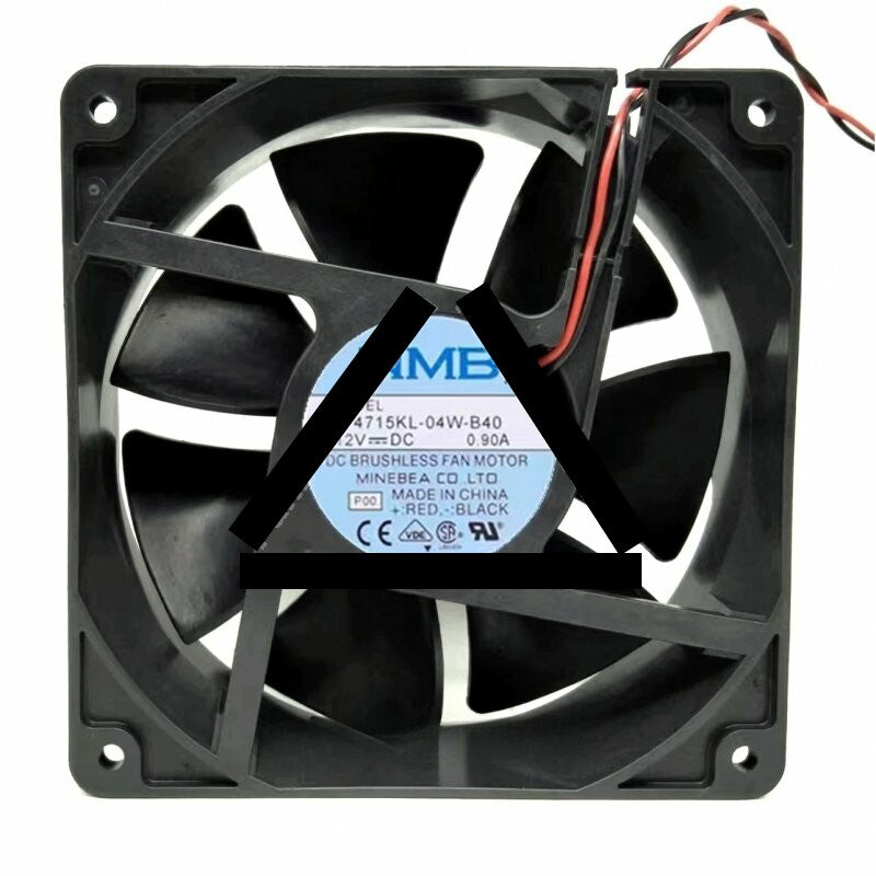 NMB 4715KL-04W-B40 DC 12V 0.90A 2 Wires Axial Cooling Fan