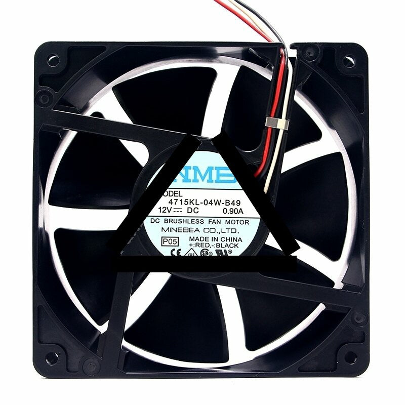 NMB 4715KL-04W-B49 DC 12V 0.90A 2 Wires / 3 Wires / 4 Wires Axial Cooling Fan