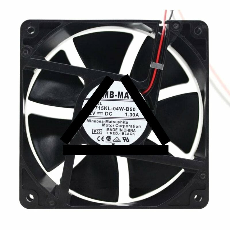 NMB 4715KL-04W-B50 DC 12V 1.30A 2 Wires Axial Cooling Fan