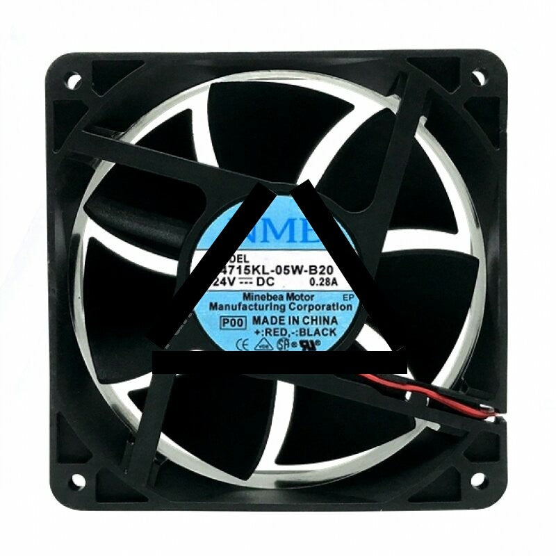NMB 4715KL-05W-B20 DC 24V 0.28A 2 Wires Axial Cooling Fan