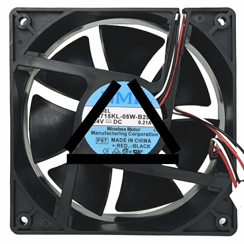NMB 4715KL-05W-B29 DC 24V 0.21A 2 Wires / 3 Wires Axial Cooling Fan