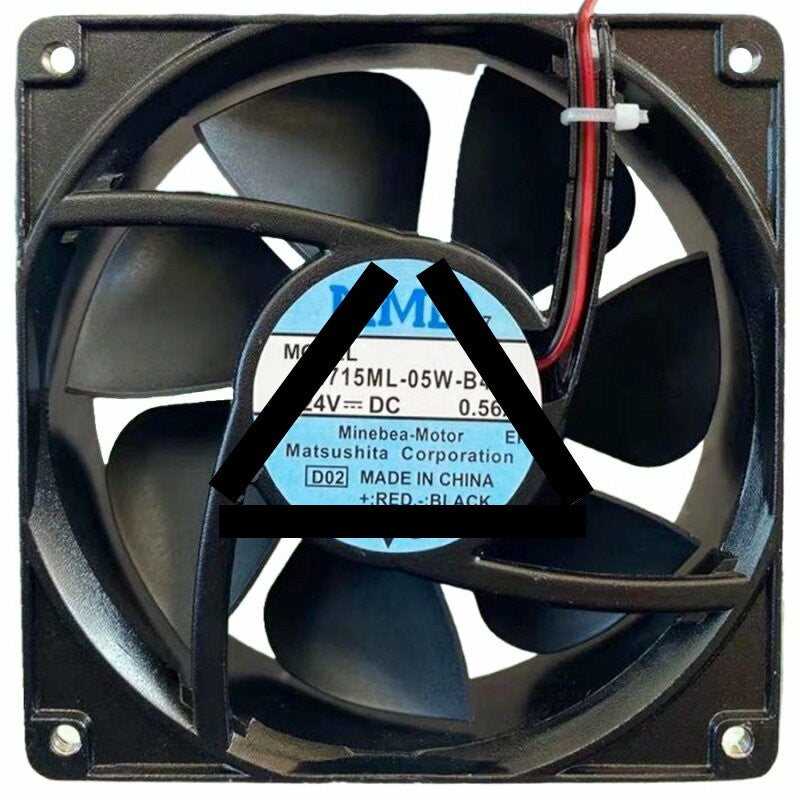 NMB 4715ML-05W-B40 DC 24V 0.56A 2 Wires Axial Cooling Fan