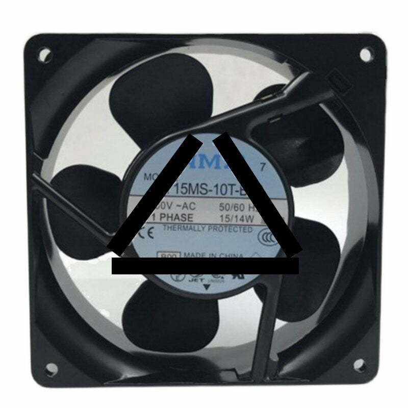 NMB 4715MS-10T-B50 AC 100V 0.27A 15W / 0.23A 14W 2 Wires Axial Cooling Fan