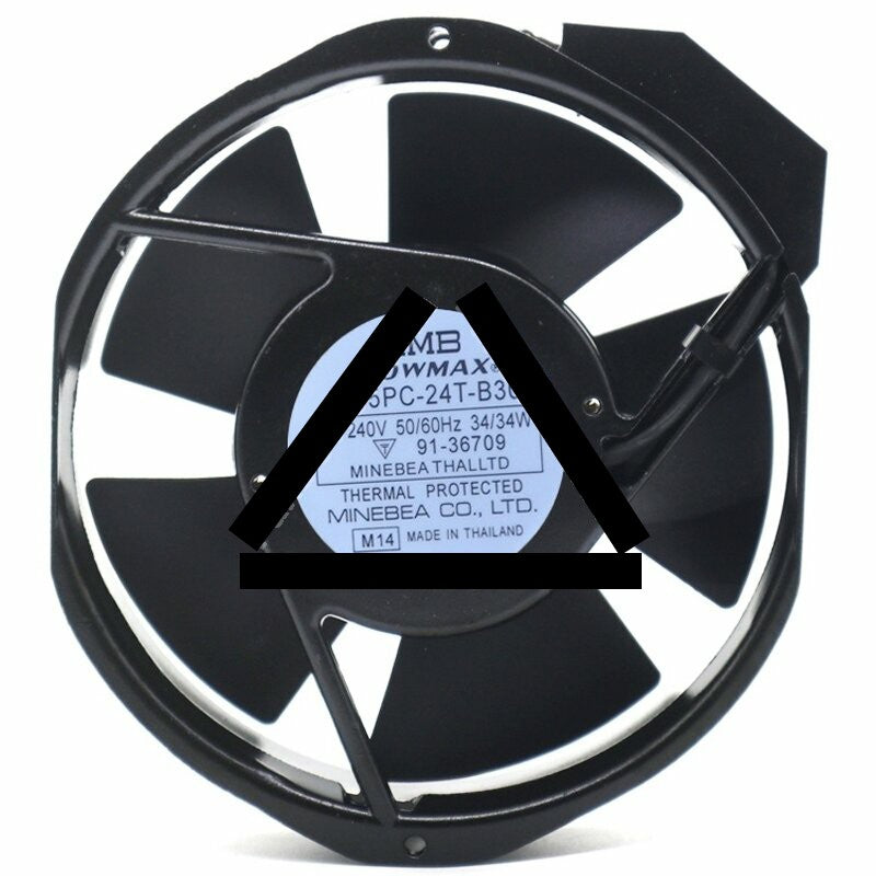 NMB 5915PC-24T-B30 AC 240V 34/34W 17238 Thermal Protected Axial Fan