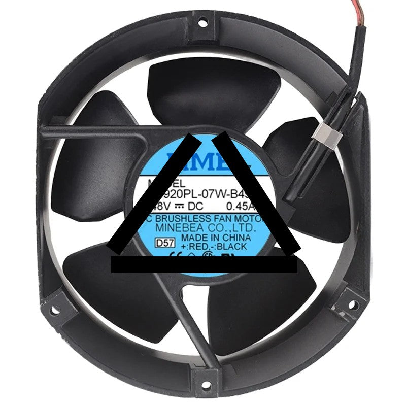 NMB 5920PL-07W-B49 48V 0.45A DC Brushless 3 Wires Axial Cooling Fan