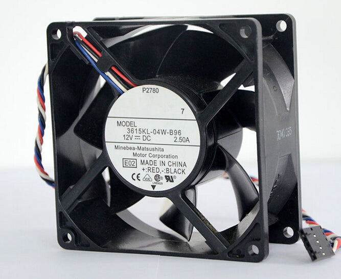 NMB 92mm*92mm*38mm 3615KL-04W-B96 12V 2.50A 9 cm four wire DC fan
