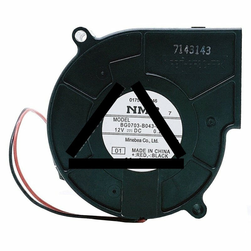 NMB BG0703-B043-000 DC 12V 0.24A 2 Wires Blower Cooling Fan