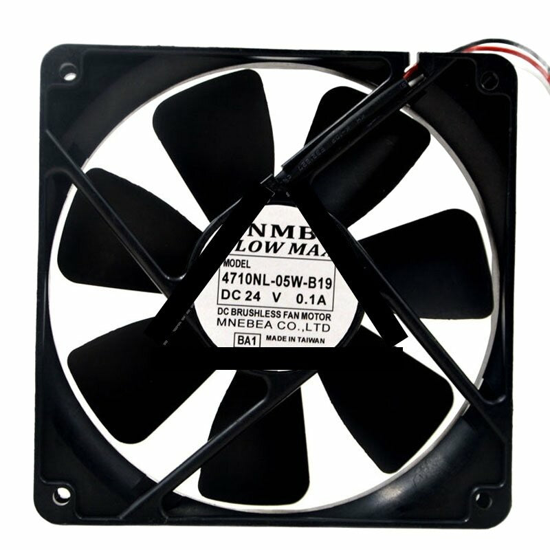 NMB Flow Max 4710NL-05W-B19 DC 24V 0.1A 12025 Axial Brushless Cooling Fan