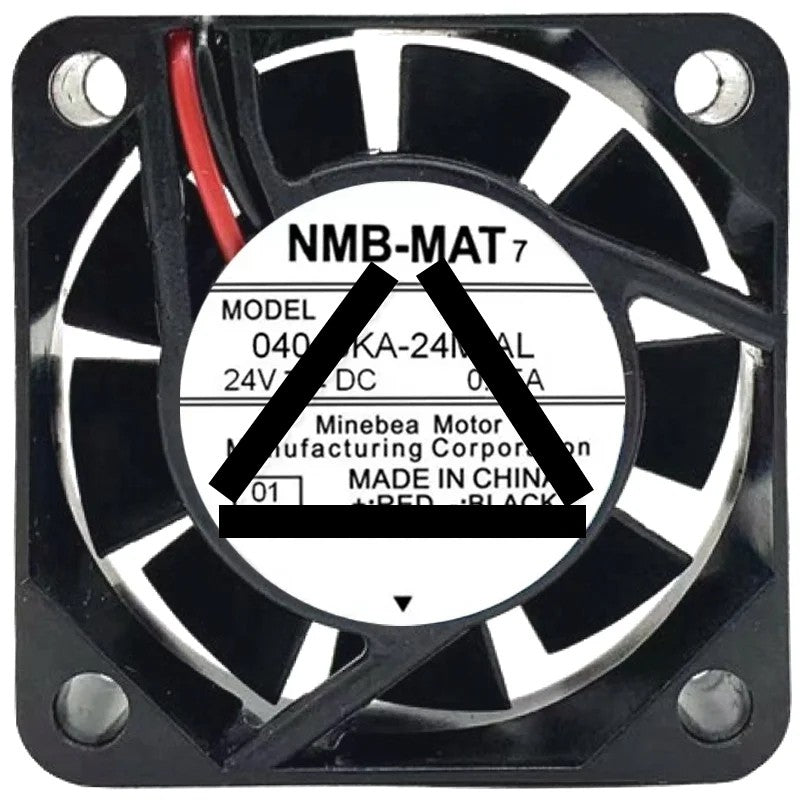 NMB-MAT 04010KA-24M-AL DC 24V 0.05A 2 Wires Axial Cooling Fan