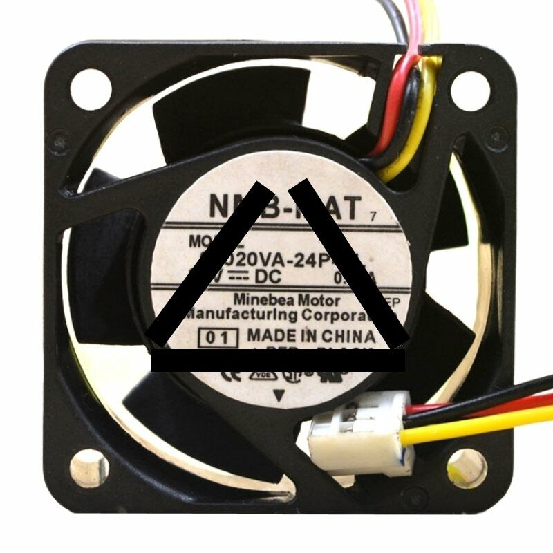 NMB-MAT 04020VA-24P-BL DC 24V 0.13A 3 Wires Axial Cooling Fan