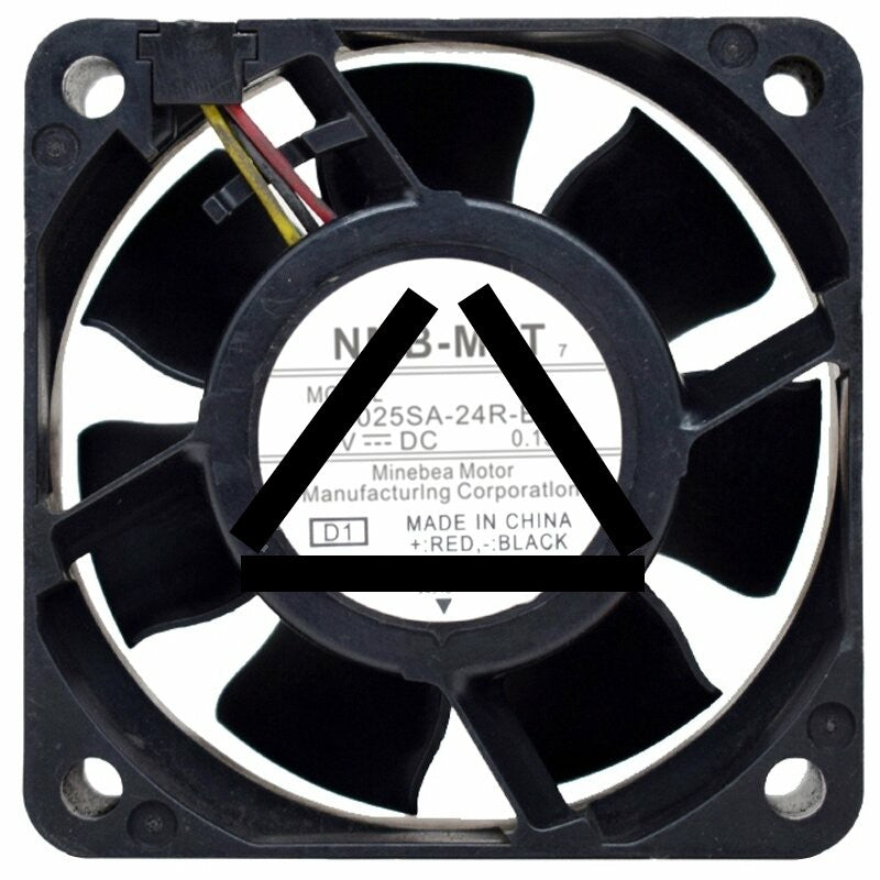 NMB-MAT 06025SA-24R-BU DC 24V 0.13A 3 / 4 Wires Axial Cooling Fan