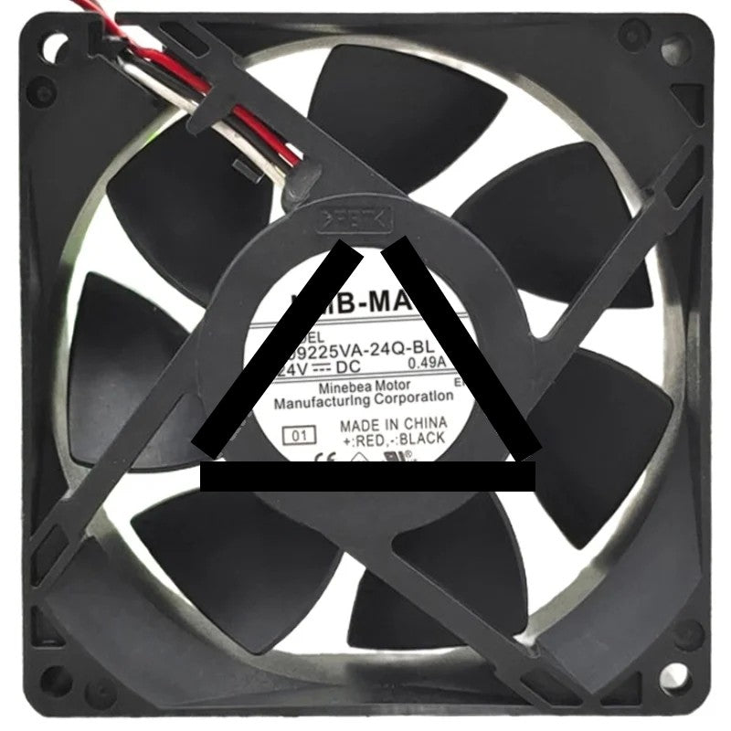 NMB-MAT 09225VA-24Q-BL 24V 0.49A 2 / 3 Wires Cooling Fan